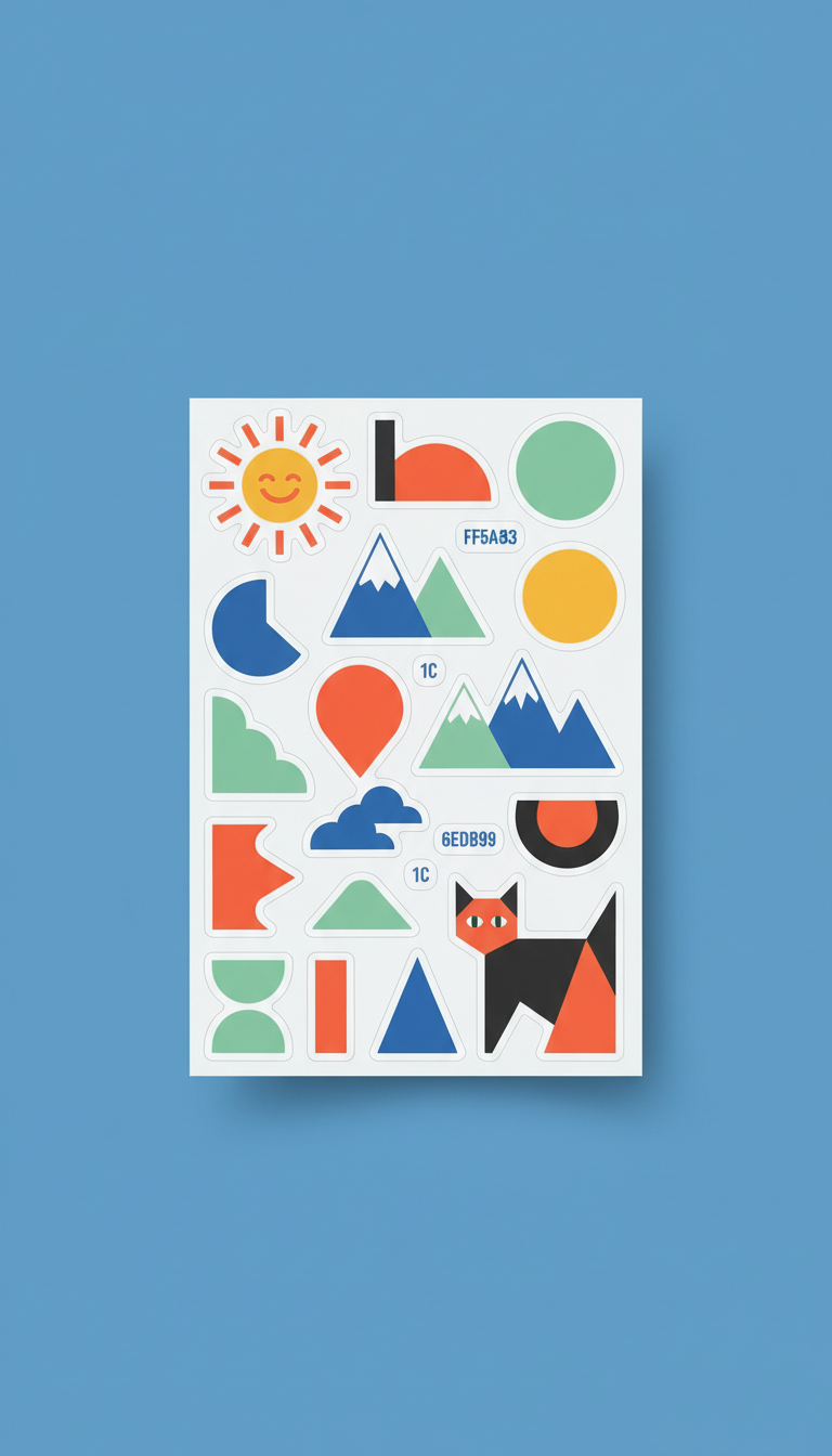 Custom Vinyl Sticker Sheet