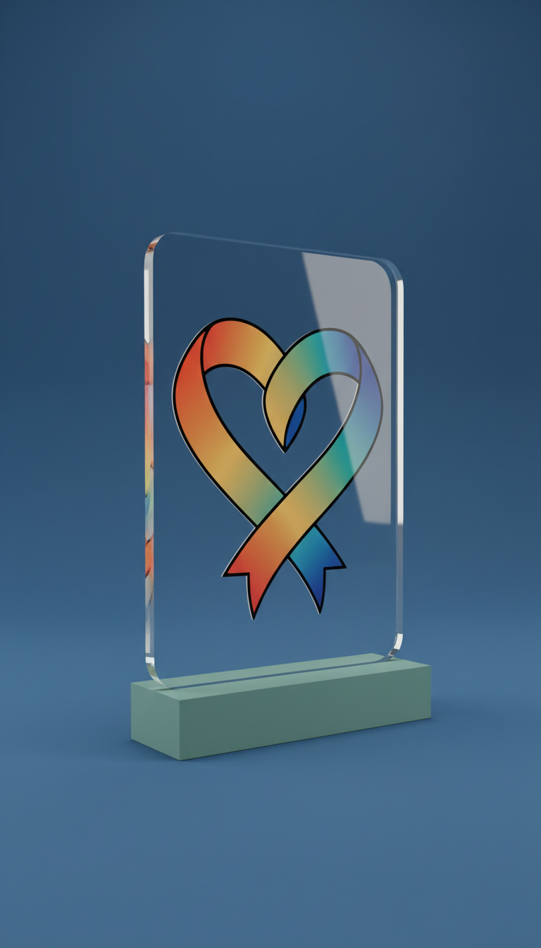 UV DTF Printed Memorial Keepsake Plaque